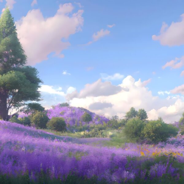 purple fields