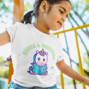 Παιδικό T-Shirt Books & Unicorns #1